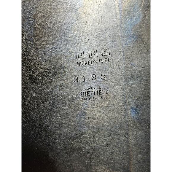 BRS Sheffield Apollo Nickel Silver Tray #3198 - Vintage Made In USA - Picture 9 of 14